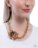 Paparazzi "Whimsical Appearance" Gold Necklace & Earring Set Paparazzi Jewelry