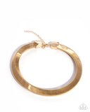 Paparazzi "Sleek Suite" Gold Necklace & Earring Set Paparazzi Jewelry