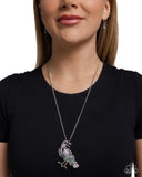 Paparazzi "Radiant Raven" Purple Necklace & Earring Set Paparazzi Jewelry