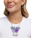 Paparazzi "Mayoral Monarch" Purple Necklace & Earring Set Paparazzi Jewelry