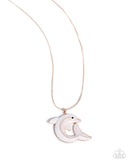 Paparazzi "Dolphin Dive" Gold Necklace & Earring Set Paparazzi Jewelry