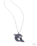 Paparazzi "Dolphin Dive" Silver Necklace & Earring Set Paparazzi Jewelry