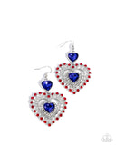 Paparazzi "Patriotic Pattern" Multi Earrings Paparazzi Jewelry