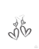 Paparazzi "Power Couple" Silver Earrings Paparazzi Jewelry