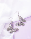 Paparazzi "Fresh Flutter" White Earrings Paparazzi Jewelry