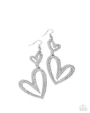 Paparazzi "Power Couple" White Earrings Paparazzi Jewelry