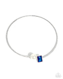 Paparazzi "Euphoric Elegance" Blue Choker Necklace & Earring Set Paparazzi Jewelry
