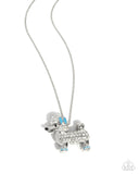 Paparazzi "Poodle Pageantry" Blue Necklace & Earring Set Paparazzi Jewelry