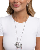 Paparazzi "Poodle Pageantry" Pink Necklace & Earring Set Paparazzi Jewelry