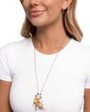 Paparazzi "Synchronized Swimming" White Necklace & Earring Set Paparazzi Jewelry