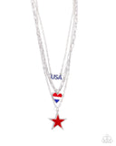 Paparazzi "Unforgettable USA" Multi Necklace & Earring Set Paparazzi Jewelry