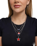 Paparazzi "Unforgettable USA" Multi Necklace & Earring Set Paparazzi Jewelry
