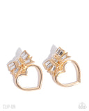 Paparazzi "Matchmaking Model" Gold Clip On Earrings Paparazzi Jewelry
