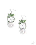 Paparazzi "Bouquet Beholder" White Earrings Paparazzi Jewelry
