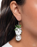 Paparazzi "Bouquet Beholder" White Earrings Paparazzi Jewelry