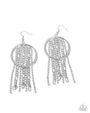 Paparazzi "Laborious Lure" Silver Earrings Paparazzi Jewelry