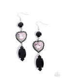 Paparazzi "Smitten Sway" Black Earrings Paparazzi Jewelry