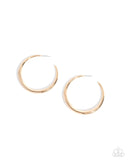 Paparazzi "Sleek Selvage" Gold Post Earrings Paparazzi Jewelry