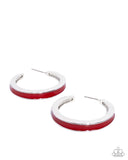 Paparazzi "Painted Prowess" Red Post Earrings Paparazzi Jewelry