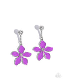 Paparazzi "Floral Fleet" Purple Post Earrings Paparazzi Jewelry