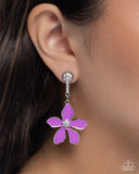 Paparazzi "Floral Fleet" Purple Post Earrings Paparazzi Jewelry