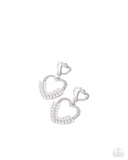 Paparazzi "Dangling Damsel" White Post Earrings Paparazzi Jewelry