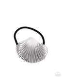 Paparazzi "Short Seashell" Silver Hair Clip Paparazzi Jewelry