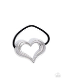 Paparazzi "Cupid Call" Silver Hair Clip Paparazzi Jewelry