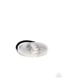 Paparazzi "Iconic Indentation" Silver Hair Clip Paparazzi Jewelry