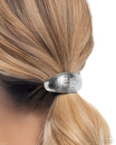 Paparazzi "Iconic Indentation" Silver Hair Clip Paparazzi Jewelry