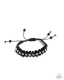 Paparazzi "Embedded Effervescence" Black Bracelet Paparazzi Jewelry