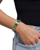 Paparazzi "Symmetrical Statement" Green Bracelet Paparazzi Jewelry