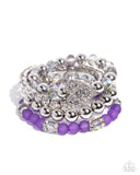 Paparazzi "Poetically Plush" Purple Bracelet Paparazzi Jewelry