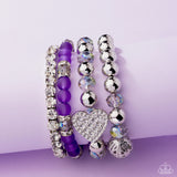 Paparazzi "Poetically Plush" Purple Bracelet Paparazzi Jewelry