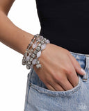 Paparazzi "Bewitching Bear" White Bracelet Paparazzi Jewelry