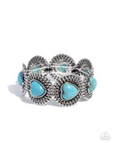Paparazzi "Rural Romance" Blue Bracelet Paparazzi Jewelry