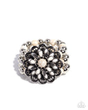 Paparazzi "Floral Figment" White Bracelet Paparazzi Jewelry