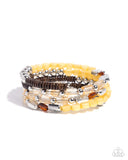 Paparazzi "Eclectic Empire" Yellow Bracelet Paparazzi Jewelry