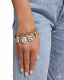 Paparazzi "Complex Charms" Yellow Bracelet Paparazzi Jewelry