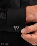 Paparazzi "WRIGHT Here!" Silver Mens Urban Cuff Links Unisex Paparazzi Jewelry