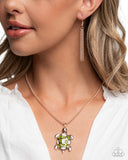 Paparazzi "Turtle Tail & Tradition" Rose Gold Necklace & Earring Jewelry Set Paparazzi Jewelry
