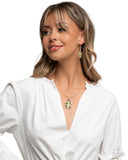 Paparazzi "Turtle Tail & Tradition" Rose Gold Necklace & Earring Jewelry Set Paparazzi Jewelry