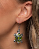 Paparazzi "Turtle Tale & Tradition" Green Necklace & Earring Jewelry Set Paparazzi Jewelry