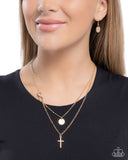 Paparazzi "Eternal Embrace" Gold Necklace & Earring Set Paparazzi Jewelry