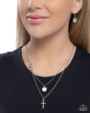 Paparazzi "Eternal Embrace" Silver Necklace & Earring Set Paparazzi Jewelry