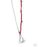 Paparazzi "Sailboat Shimmer" Red Necklace & Earring Set Paparazzi Jewelry