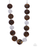 Paparazzi "Swatch Shimmer" Brown Necklace & Earring Set Paparazzi Jewelry