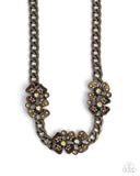 Paparazzi "Fairy Florals" Brass Necklace & Earring Set Paparazzi Jewelry