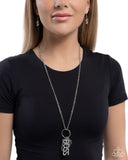 Paparazzi "Boss Appreciation Day" White Lanyard Necklace & Earring Set Paparazzi Jewelry