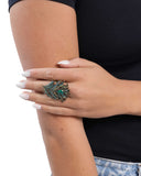Paparazzi "Polished Peacock" Brass Ring Paparazzi Jewelry